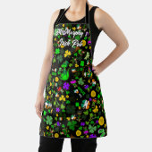 Tablier Irish Pub Leprechauns Shamrock Gold Coins Clochers (Insitu)