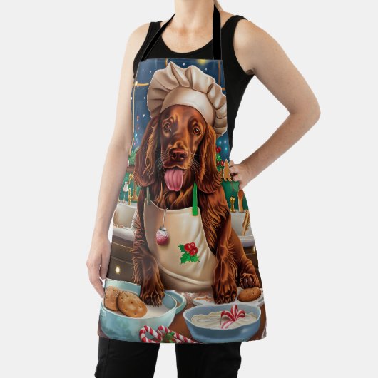 Tablier Irish Setter Gâteau de vacances : Noël festif (Insitu)