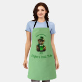 Tablier Irish Teddy Bear St Patrick's Day (Porté)