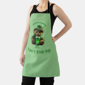 Tablier Irish Teddy Bear St Patrick's Day (Insitu)