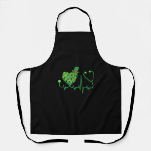 Tablier Irlandais Nurse Jour de la Saint Patrick Tee Steth