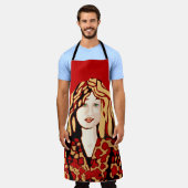 Tablier Irlandaise à la tête rouge (Porté)