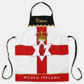 Tablier Irlande du Nord Chefs Apron, Irish / Ulster Flag (Recto)
