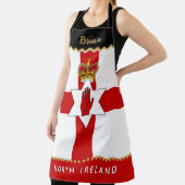 Tablier Irlande du Nord Chefs Apron, Irish / Ulster Flag (Insitu)