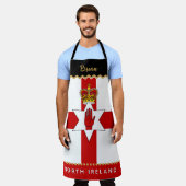 Tablier Irlande du Nord Chefs Apron, Irish / Ulster Flag (Porté)