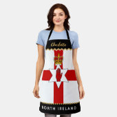 Tablier Irlande du Nord Chefs Apron, Irish / Ulster Flag (Porté)
