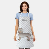 Tablier Isabella Et Tan Cheveux Courte Chien Dachshund Nom (Porté)