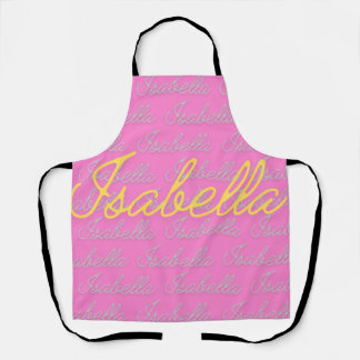 Tablier Isabella Signature Nom Motif