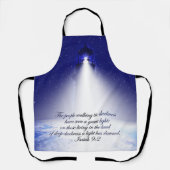 Tablier Isaïe 9:2 Photo de Noël (Recto)