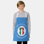 Tablier Italian Angel Hanukkah Flag Personalized Small (Porté)