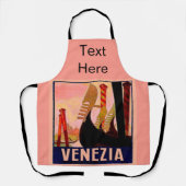 Tablier Italie Abstraite Design ajouter du texte, Apron (Recto)
