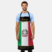 Tablier Italie Chefs Apron, Cuisine, Drapeau Italien Apron (Porté)