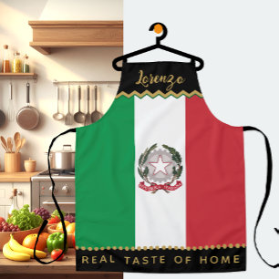 Tablier Italie Chefs Apron, Cuisine, Drapeau Italien Apron