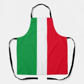 Tablier Italie Drapeau italien Rouge Blanc Vert Italia (Recto)