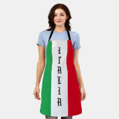 Tablier Italie Drapeau italien Rouge Blanc Vert Italia (Porté)