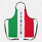 Tablier Italie Drapeau italien Rouge Blanc Vert Italia (Recto)