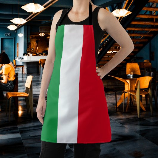 Tablier Italie Drapeau italien Rouge Blanc Vert Italia