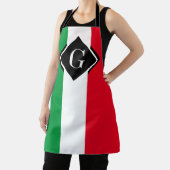 Tablier Italie Drapeau italien Rouge Blanc Vert Italia Ini (Insitu)