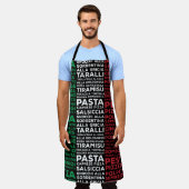 Tablier Italien Drapeau de la gastronomie Italie Pasta Lov (Porté)