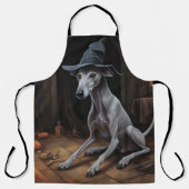 Tablier Italien Greyhound Citrouille Halloween effrayant (Recto)