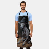 Tablier Italien Greyhound Citrouille Halloween effrayant (Porté)