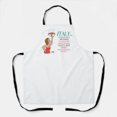 Tablier Italien Nourriture et Femmes Drôle Tout-En-Dessus  (Recto)