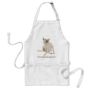 Tablier itchy dog scratching painting with funny slogan