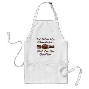 Tablier J'abandonnerais le chocolat mais je ne suis aucun
