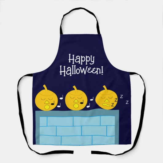 Tablier Jack-o'-lanternes géants : (Recto)