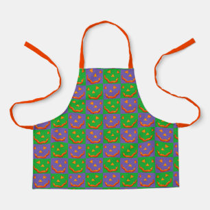 Tablier Jack-o'Lantern Checks