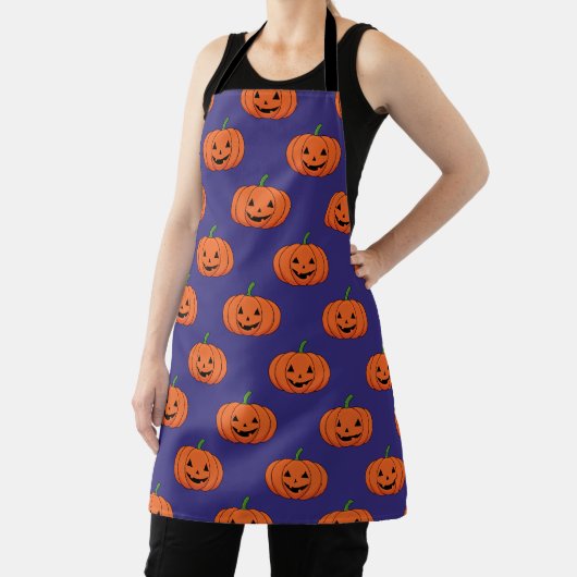 Tablier Jack-O'Lantern Citrouille Motif d'Halloween (Insitu)