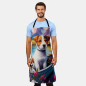 Tablier Jack Russell à la pagaie : une aventure Pittoresqu (Porté)