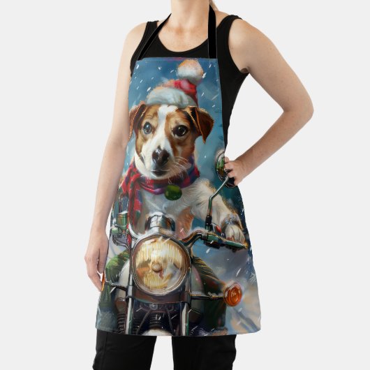 Tablier Jack Russell Chien équitation Moto Noël (Insitu)