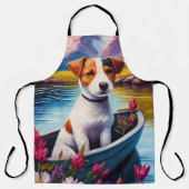 Tablier Jack Russell sur une pagaie : Une aventure panoram (Recto)