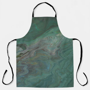Tablier Jade 2 Vert Foncé Abstrait