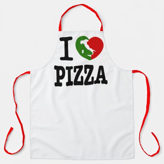 Tablier J'adore la pizza (Recto)