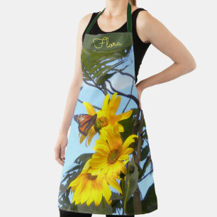 Tablier J'adore le jardinage - Floral et Papillon IV