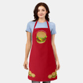 Tablier J'adore les cheeseburgers (Porté)