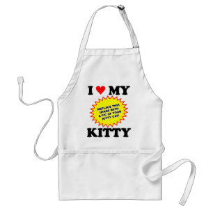 Tablier J'adore mon chat PERSONNALISABLE