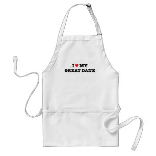 Tablier J'Ai Coeur Mon Grand Dane Apron
