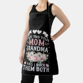 Tablier J'Ai Deux Titres Maman Et Grand-Mère Mignonne Fête (Insitu)