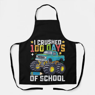 Tablier J'ai écrasé 100 jours de camion monstre de l'école