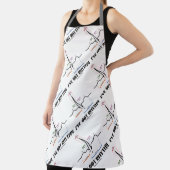 Tablier J'ai le rythme ECG EKG Electrocardiogramme (Insitu)