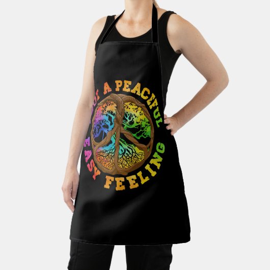 Tablier J'Ai Obtenu Pacifique Facile Sentiment Hippie Arbr (Insitu)