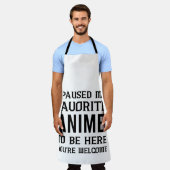 TABLIER J'AI PAUSÉ MON ANIME PRÉFÉRÉ POUR ÊTRE ICI, (Porté)