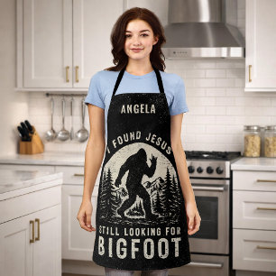 Tablier J'ai trouvé Jésus mais je cherche toujours Bigfoot