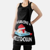 Tablier J'ai un Noël de fonte bonhomme de neige neige (Insitu)