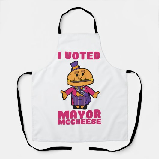 Tablier J'ai voté Maire Mccheese (Recto)