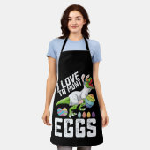 Tablier J'Aime Chasser Les Oeufs Dinosaure De Pâques T Rex (Porté)