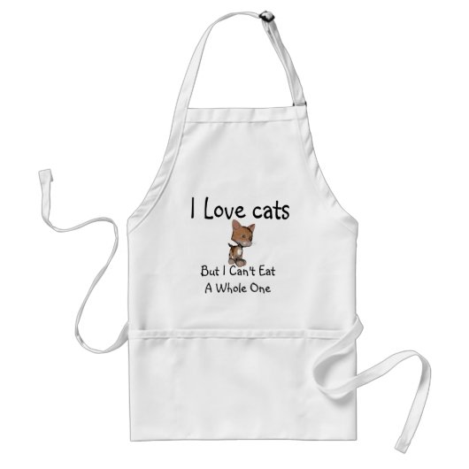 Tablier J'aime des chats (Devant)